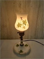Vintage hand painted lamp