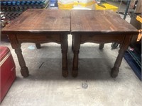 (2) Wood End Tables