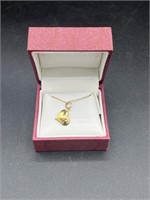 925 Gold Toned Heart Necklace
