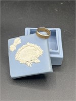 14K Ring & Wedgewood Box