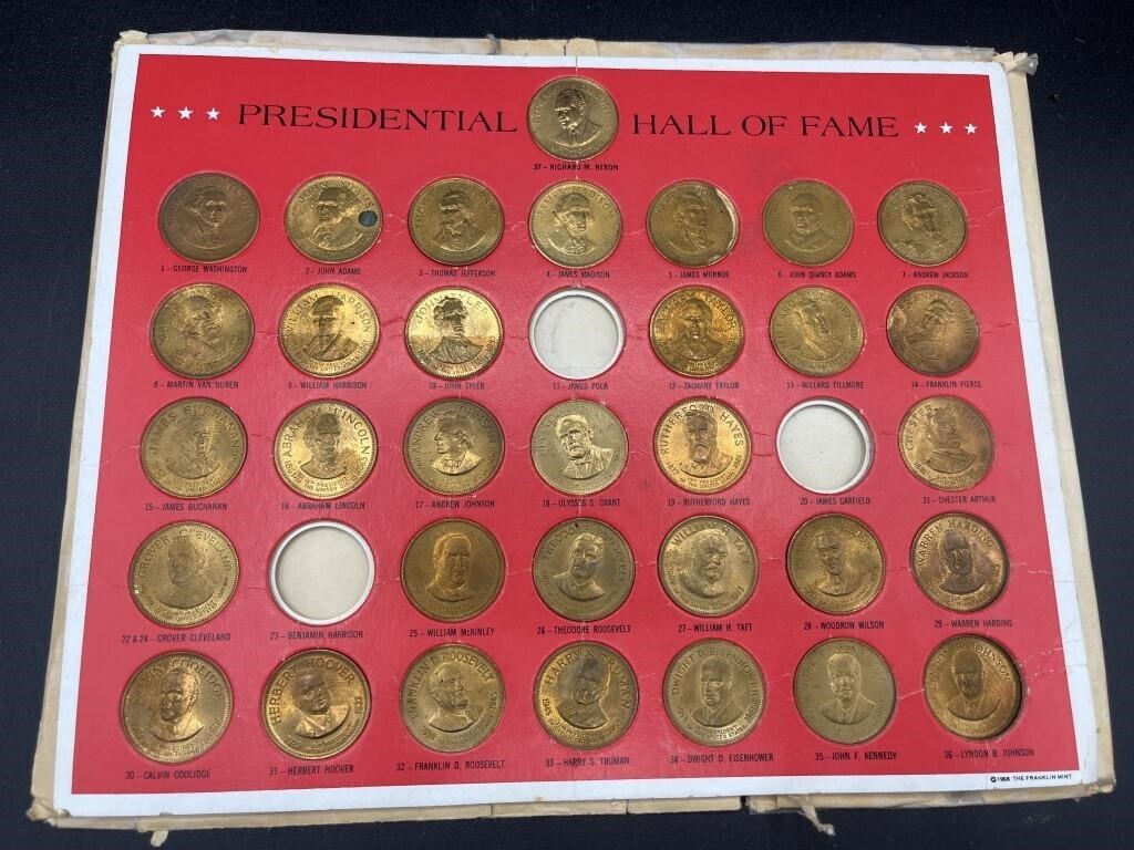 Presidential Hall Of Fame Coin Collection