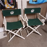 Quaker State Oil Fold Out Director Chairs