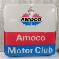 Amoco Motor Club Plastic Gas Sign