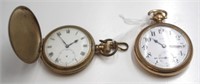 Two gilt metal pocket watches