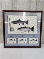 Fly Fishing Trout Signed Wall Art