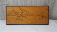 Duck Carving Wall Art Signed