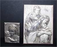 Italian silver religious icon