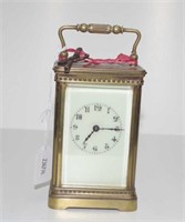 Vintage French brass carriage clock