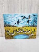 Canadian Goose Painting Signed