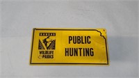 Kansas Public Hunting Sign