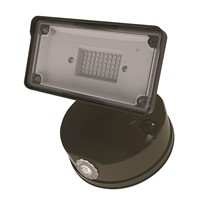 Halo Switch Hardwired LED Bronze Floodlight