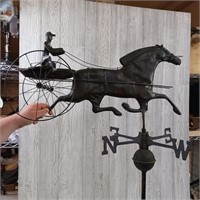 Copper Weathervane Race Horse/Jockey