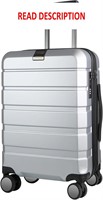 $100  KROSER 20-Inch Carry On Luggage  Silver Grey