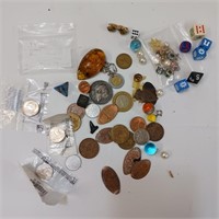 Treasure Lot - Coins - Pins & More!