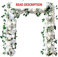 $100  KAHAUL 2PC White Floral Swag  Arch Decor