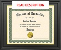 $40  14x17 Black Wood Diploma Frame (LK1620BG)