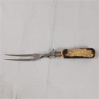 Carved Stag Handle Fork