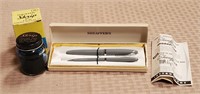Sheaffers Snorkel Pens & Skrip Ink Jar w/ Boxes