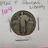 1925 STANDING LIBERTY SILVER QUARTER