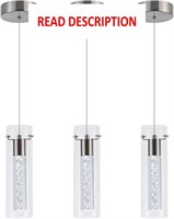 $112  3-Pack Pendant Lights  24W 2100Lumen 6000K