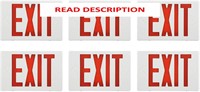 $138  LED Red Exit Lights  6 Packs  UL Listed