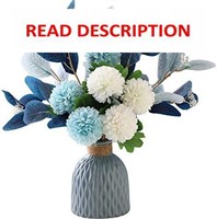 $26  Blue Faux Hydrangea Arrangement with Vase
