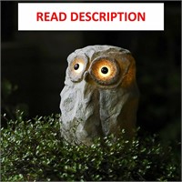 $24  Resin Owl Light  Waterproof Porch Decor (1pcs