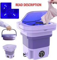 $50  8L Foldable Washing Machine  3 Modes (Purple)