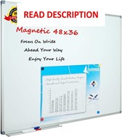 $92  Lockways Magnetic Board 48x36in  No Markers