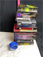 Stephen King Books, VHS Movies, & DVDs