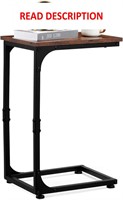 $28  C Shape Table  Rustic Brown & Black BT001A