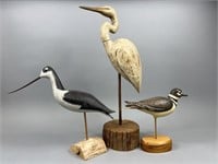 Group of 3 Bird Carvings