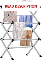 $33  Folding Clothes Drying Rack  Towel Rack (Gray