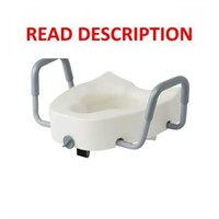 $50  Medline 5 Raised Toilet Seat w/ Lock & Arms