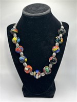 Glass bead necklace 20 inches