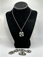 southwestern necklace/bracelet - Mexico silver