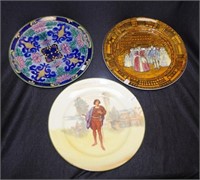 Three Royal Doulton cabinet plates