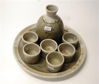 Australian pottery 8 piece drinks set