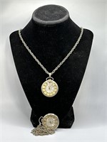 2 Vntg Nelson watch necklaces 22 inches