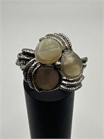 ladies costume gemstone ring - adjustable