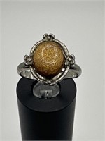 ladies costume gemstone ring - adjustable