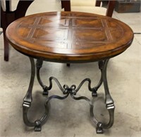 Contemporary round end table