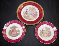 Three Limoges France Display plates