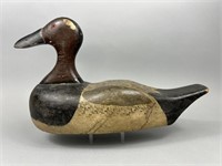 Large Wisconsin Canvasback Drake Duck Decoy