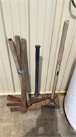 Picks, tamper and sledgehammer