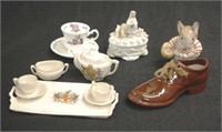 Group of various ceramic miniatures