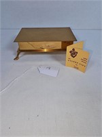 1950's Solid Jewelers Bronze Casket By Saxton