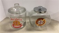 2 Hershey’s chocolate jars