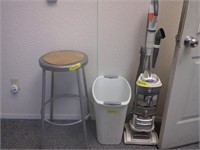 vacuum, stool, garbage can