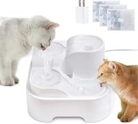 GJEASE Cat Water Fountain, Ultra Silent Cat